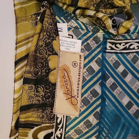 Kariza Olive Floral Wrap Interchangeable Cover-up Festival Skirt - Picture 8 of 12